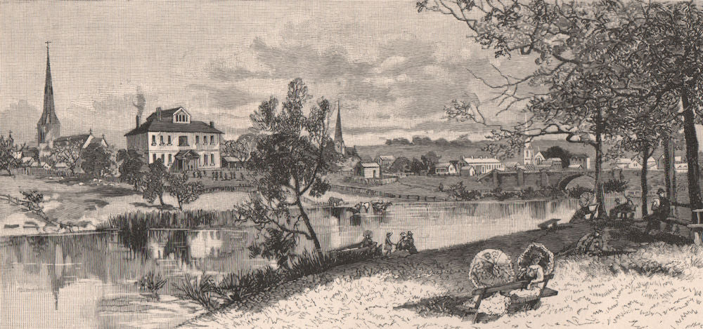 King's School, PARRAMATTA. New South Wales. Australia 1888 old antique print